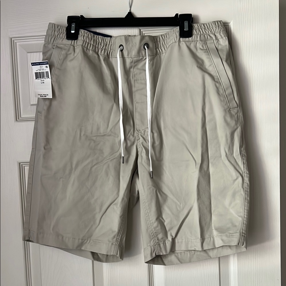 Polo by Ralph Lauren Tan Flat Front Men Shorts